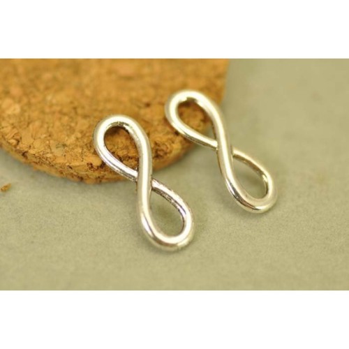 20pcs Antique Silver Infinity Charms Connector - infinity symbol Charms Pendants Findings (#3010036)