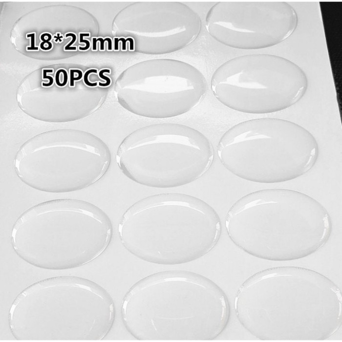 18 x 25mm High Quality Clear Oval Epoxy Stickers for Pendants, Wholesale clear stickers E002