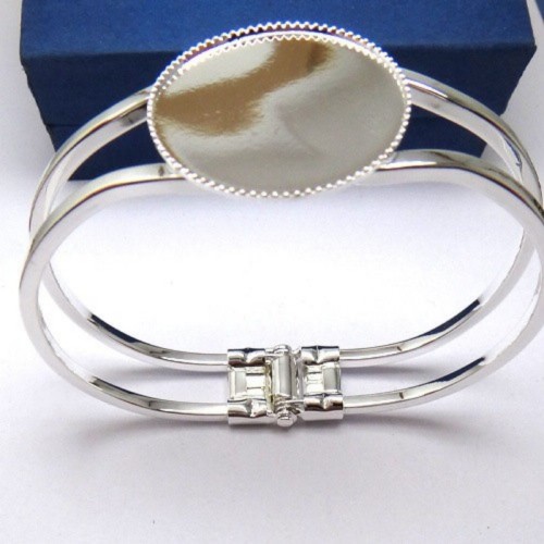 10pcs 25mm 1 inch round setting Blank Bracelet Cuff, bracelet blanks, Bezel Bracelet Blank, Bracelet Tray, Bezel Cuff (3010404)