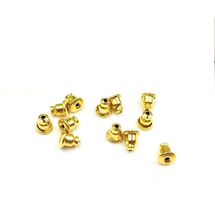Surgical Stainless Steel Mechanical Earring Backs-316L Stainless Steel 18K gold plating Earring Backs