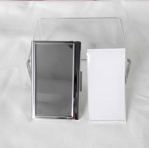 10 Kits-DIY Blank business card card holder, Stainless steel business card holder blank,Engravable business card holder,Epoxy Stickers