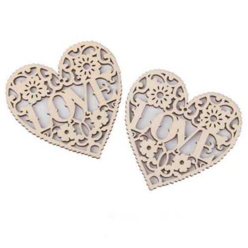1set(10pcs) Unfinished "Love" Heart Wood Chips- love wood chips with porches holiday decoration supplies,DIY accessories
