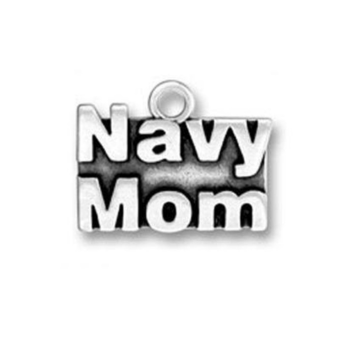20pcs Antique Tibetan Silver Tone, Navy Mom Mother's day Charms Pendants Findings