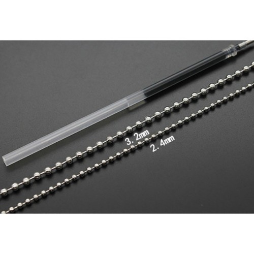 High quality, fine polishing process-Titanium steel ball chain, 24  chain, 3.2mm chain, Sweater chain，silver bead chain