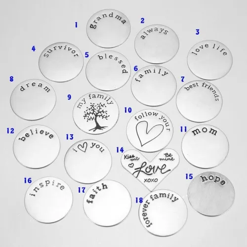 Stainless steel Floating Locket Plate, memory plate plate,18 designs, Floating charms, Dia 22mm Fit for 30mm floating locket 5010049