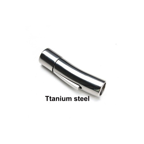 5 Sets 2mm 3mm 4mm Ttanium steel Clasp Leather Cord End Cap, Leather cord Connector Links