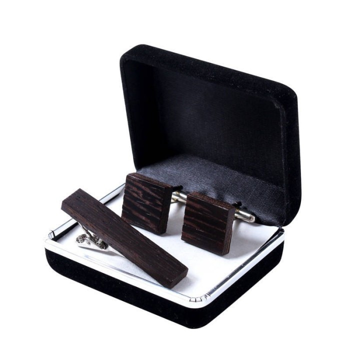 Quality Wood Tie Bar For Mens Tie clips High-grade hedgehog sandalwood Mens Clamp Business Wedding Tie cufflinks blank,Custom cufflinks