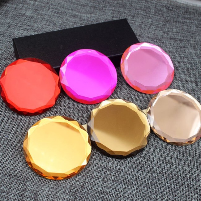 58mm round glass cabochon for DIY compact mirror jewelry supplies,Multicolor