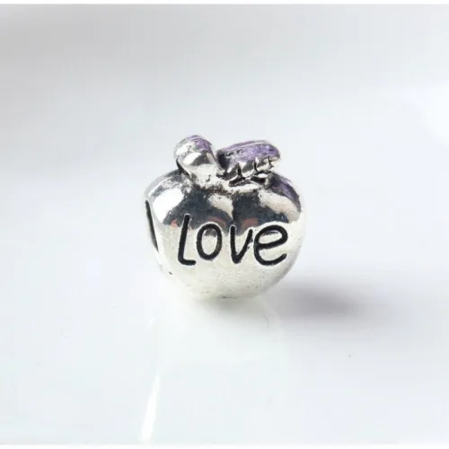 10pcs European beads, Love Bead Charms, fits most European charm bracelets bead charm bracelet