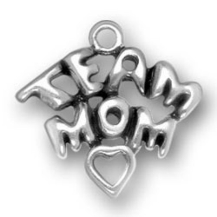 20pcs Antique Tibetan Silver Tone,TEAM MOM Mother's day Charms Pendants Findings