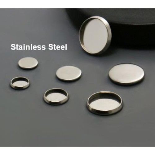 8mm 10mm 12mm 14mm 16mm 30mm Stainless steel Settings Base, Bezel Blank Base Setting, Round Cabochon Pendant Base