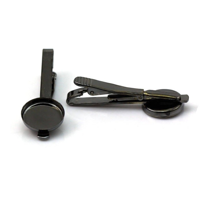 10pcs 16mm Round blank Tie Clip, Tie Clip Supply, Tie Clip Blank Settings,TieTack Blanks 3010400