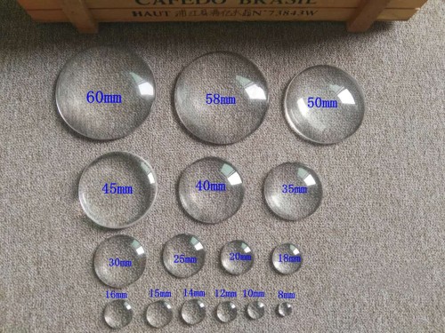 100pcs 14mm 15mm 16mm 18mm 20mm Round Crystal Clear Glass Cabochon Tiles for base Pendants (3010369)