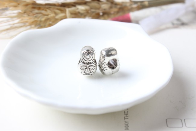 20pcs Russian doll European beads, Bead Charms, fits most European charm bracelets bead charm bracelet