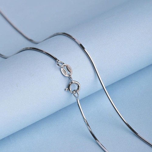 Snake Chain, Sterling Silver Snake Chain , 1mm 925 Sterling Silver Snake Chain, Simple Chain Necklace, Sterling Silver Jewelry