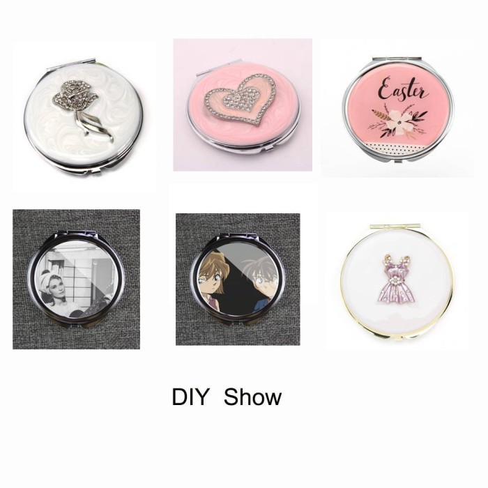 ON SALE-Hot DIY Pocket Mirror Blank Compact Mirrors Silver Makeup,80cm big size