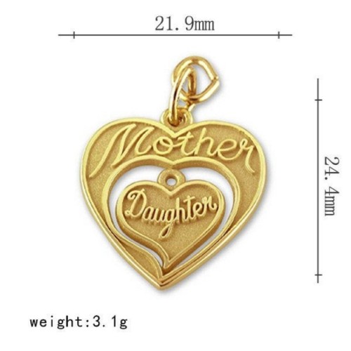 20pcs Gold Mother Daughter Mother's day Charms Pendants Findings