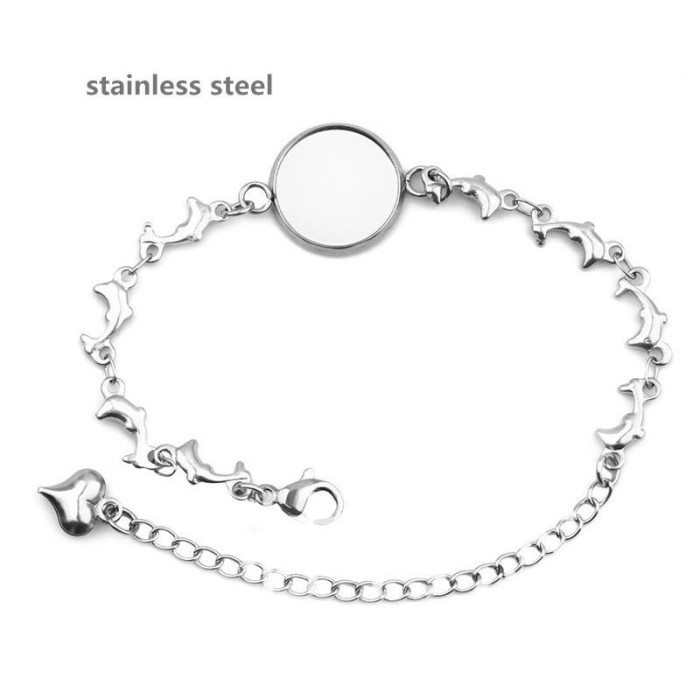 5pcs High Quality 316 stainless steel Bracelet Base Settings 12mm 14mm 15mm 16mm 18mm 20mmBezel Bracelet .Blank Bracelet Cuff(4010002)