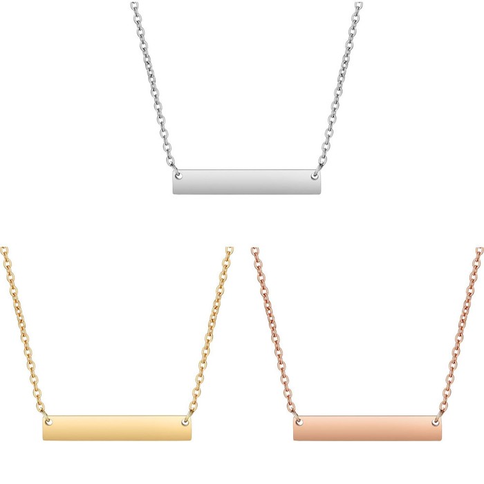 Titanium steel Tag necklace Blanks /Great for sculpting work