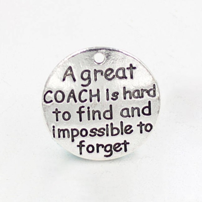 wholesale, Words Charms, pendant English lettering diy handmade materials--A great conach is hard to find .25mm