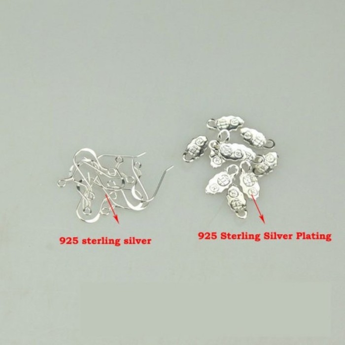5 pairs 925 Sterling silver earring hooks + 5 pairs 925 Sterling silver Plating earring bails