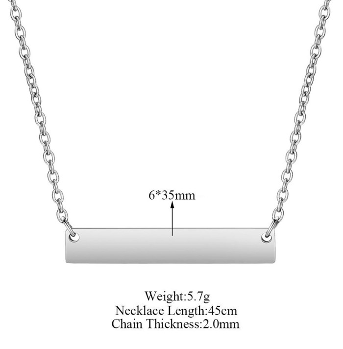 Titanium steel Tag necklace Blanks /Great for sculpting work