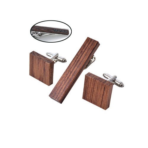 Quality Wood Tie Bar For Mens Tie clips High-grade hedgehog sandalwood Mens Clamp Business Wedding Tie cufflinks blank,Custom cufflinks