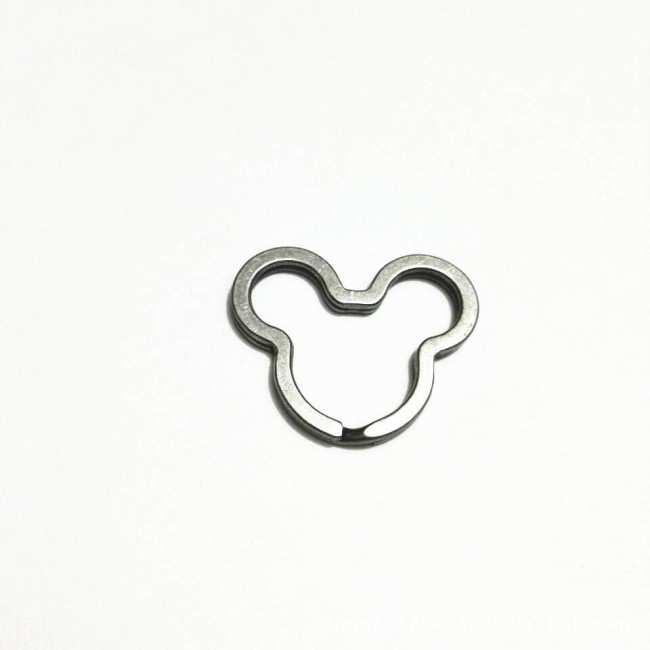 Silver Key Ring Findings -Key Chain Split Ring Key Ring - Bulk Lot Wholesale Keychain Findings Supply