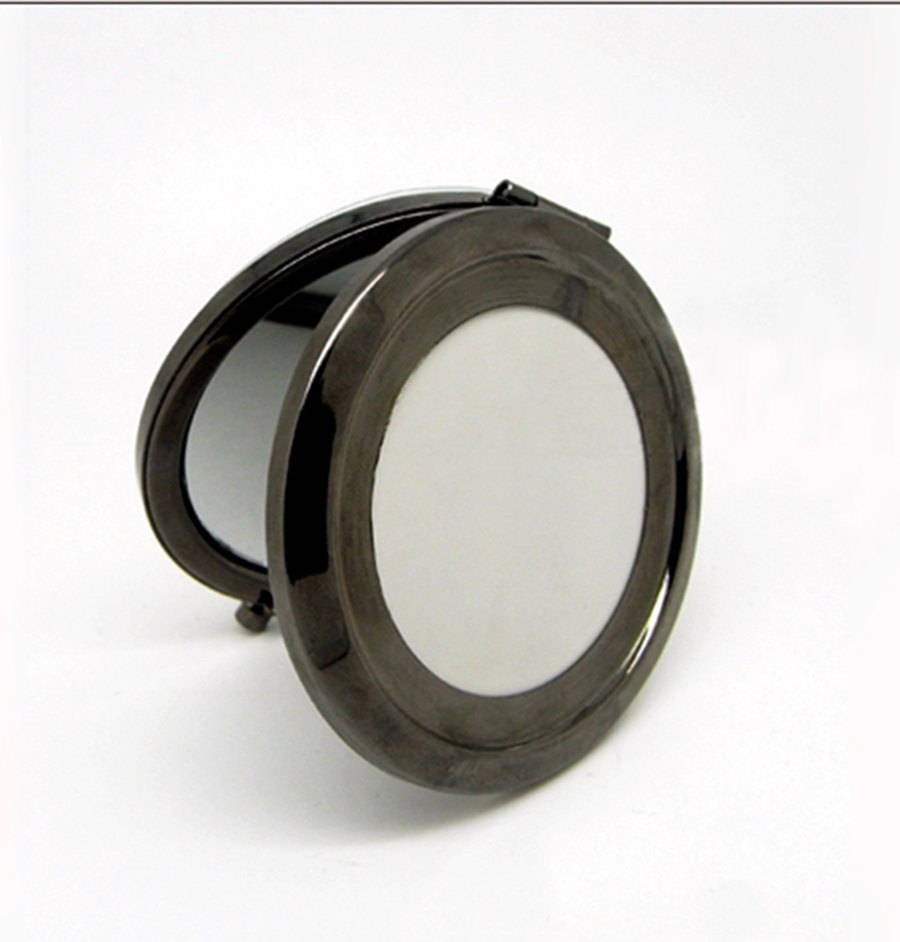 wholesale 70mm Round Blank Pocket Mirror with 58mm epoxy stickers