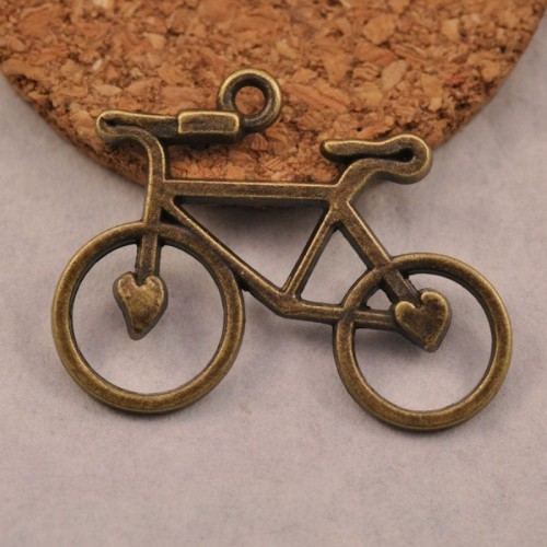 10pcs Antique Bronze Bicycle Charms (#3010082)