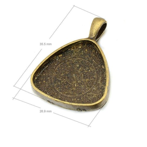 discounts for a limit time,Free shipping- 20pcs triangle Pendant Trays - Silver Color -Pendant Blanks Cameo Bezel Settings Photo Jewelry