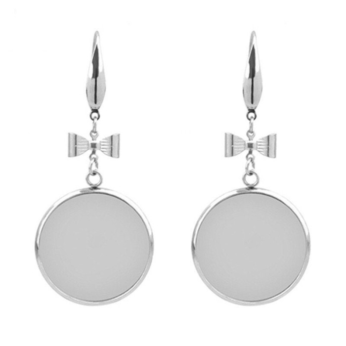 20pcs 12mm 14mm 16mm 18mm 20mm 25mm 316L Stainless Steel bezel Earring Blanks /earring base, earring base settings