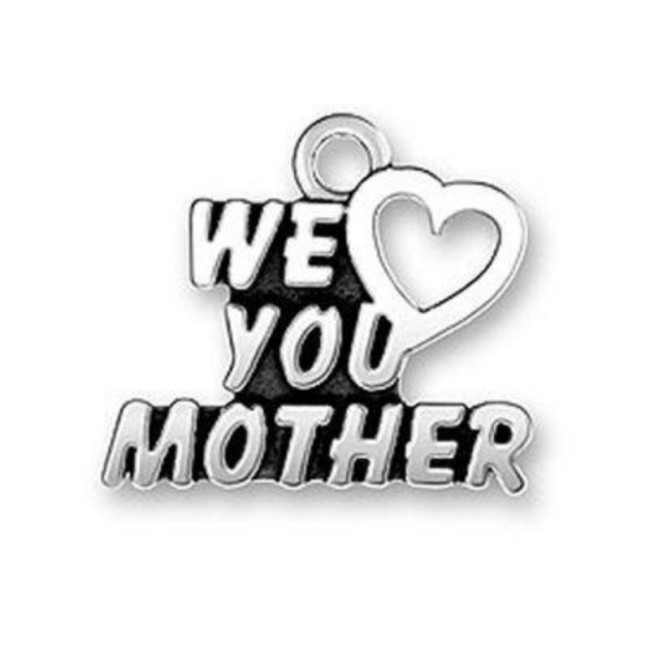 20pcs Antique Tibetan Silver Tone, LOVE MOM Mother's day Charms Pendants Findings