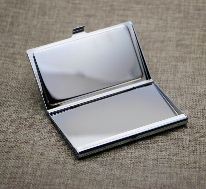 10 Kits-DIY Blank business card card holder, Stainless steel business card holder blank,Engravable business card holder,Epoxy Stickers