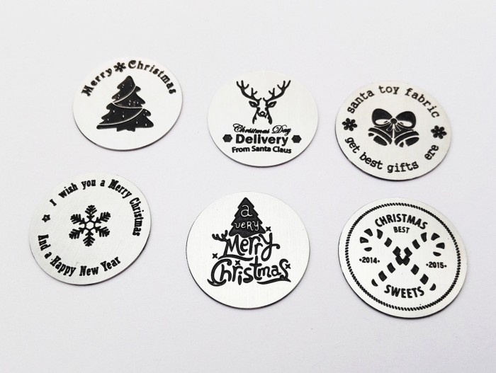 Christmas Stainless steel Floating Locket Window Plate, designs, Floating charms, Dia 22mm Fit for 30mm floating locket 5010049
