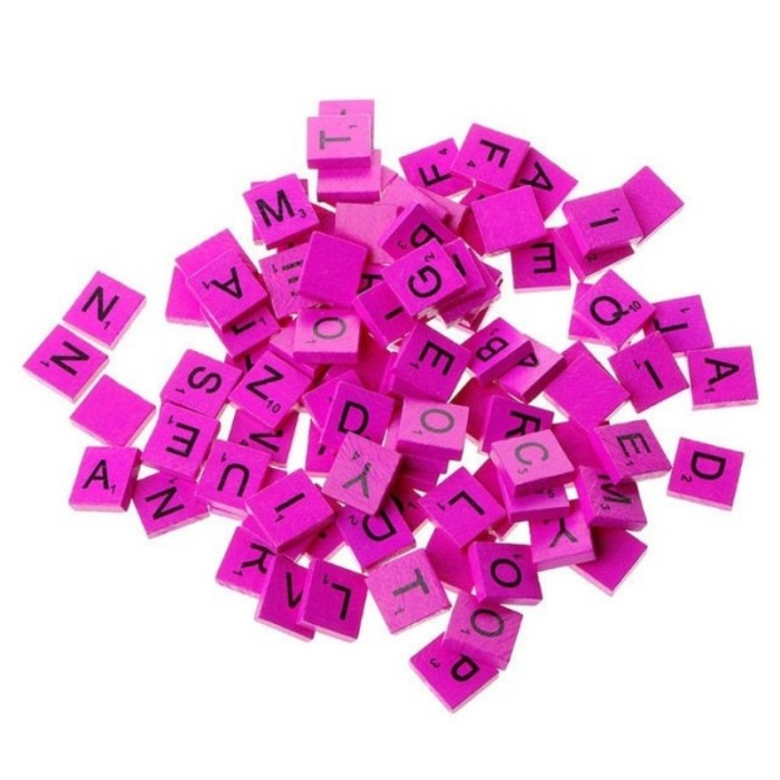 On Sales-500 Scrabble Tiles Wooden Complete Set Scrapbooking, Crafting Jewelry Wedding Favors Alphabet Pendants, Earrings, Magnets, Charms