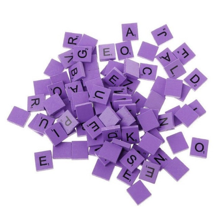 On Sales-500 Scrabble Tiles Wooden Complete Set Scrapbooking, Crafting Jewelry Wedding Favors Alphabet Pendants, Earrings, Magnets, Charms