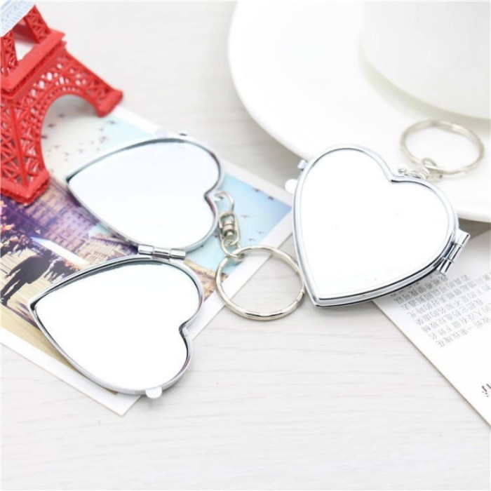 10pcs Pocket Mirror Blank Compact Mirrors Supply Silver Mirror Compact DIY Kits Round Mirror Best Gift Bridsmaid Gift Supply,Fold two sides