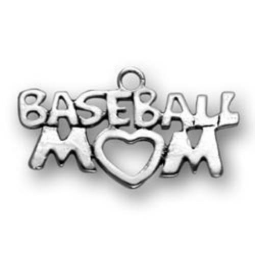 20pcs Antique Tibetan Silver Tone, Baseball Mom Mother's day Charms Pendants Findings