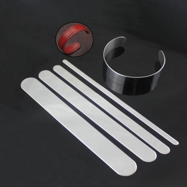 10 304 Stainless Steel Open Cuff Bangle, C Shape Cuff Silver Color Open Bracelet , Adjustable Cuff Bracelet,Leather bracelet accessories