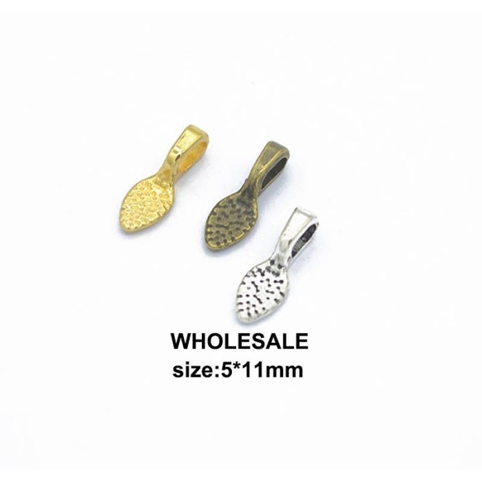 400pcs Mix Color Spoon DIY Oval Jewelry Scrabble Glue On Earring Bails For Fitting Glass Cabochon Tiles Pendants 15mm x 5mm silver