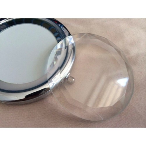 1 Kit or 5Kts 70mm Round Blank Pocket Mirror with 58mm Glass tile, Compact mirror blank, Engravable Pocket Mirrors M001