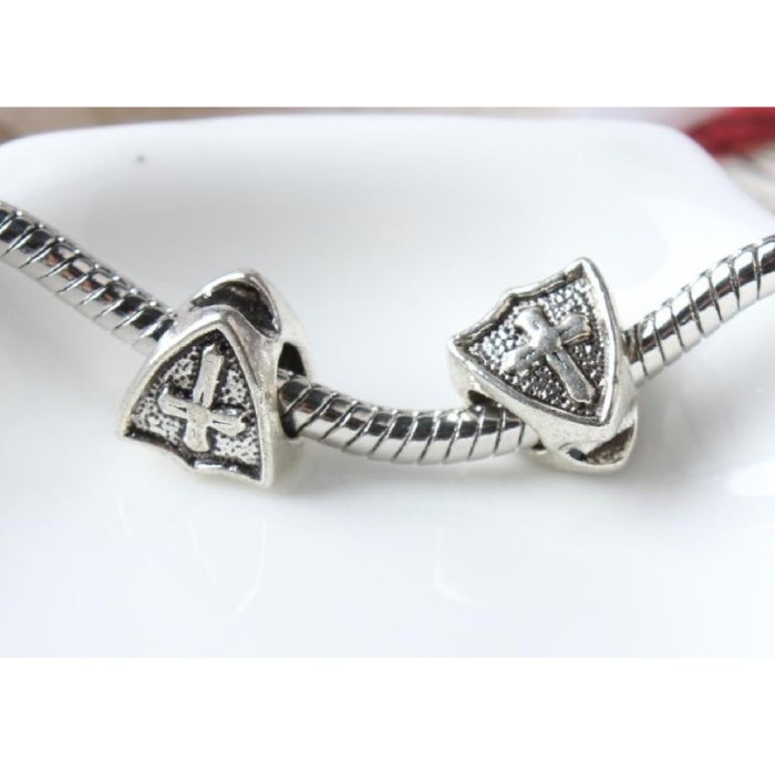 20pcs Cross European beads, Bead Charms, fits most European charm bracelets bead charm bracelet
