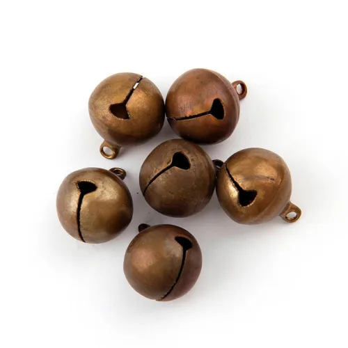 50pc/lot or 100pc/lot Bronze Metal Jingle Bells Loose Beads Festival Party Decoration/Christmas Tree Decorations/DIYCrafts Accessories
