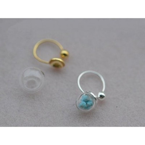 10KiTs -6mm 8mm Glass Bubble Ball Earrings Kit, DIY glass earrings kits