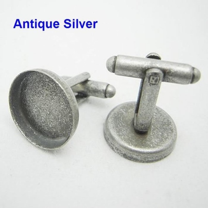 20pcs 16mm French cufflinks blank, cufflink base, Brass Cufflinks Bezel Setting(3010380)
