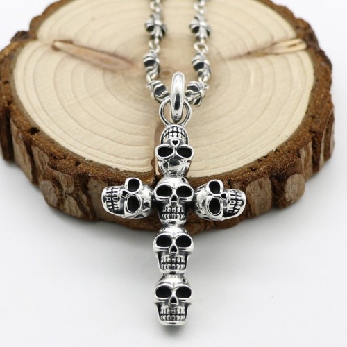 Skull-Sterling Silver Skull pendant charm-Sterling Silver Skull Pendant,sterling silver cross,wholesale