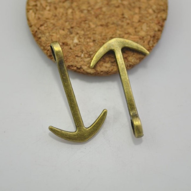 10pcs Antique Bronze Anchor Charms (#3010247)