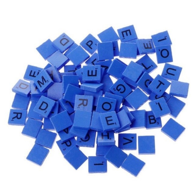 On Sales-500 Scrabble Tiles Wooden Complete Set Scrapbooking, Crafting Jewelry Wedding Favors Alphabet Pendants, Earrings, Magnets, Charms