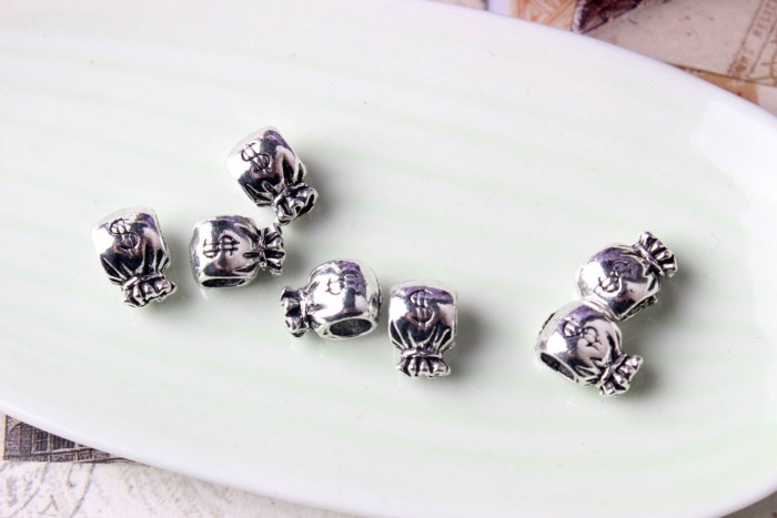 10pcs Purse European beads, Bead Charms, fits most European charm bracelets bead charm bracelet